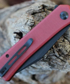 CIVIVI Knives CIVIVI Relic Flipper w/Tweezers - Burgundy G-10 (3.5" Blk Nitro-V) C20077B-2 -Buck Knives Sales CIVC20077B2.2 41885.1635867750