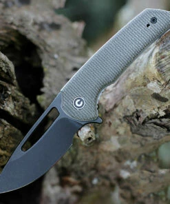 CIVIVI Knives CIVIVI Odium Flipper - Dark Green Micarta (2.6" Blk SW D2) C2010G