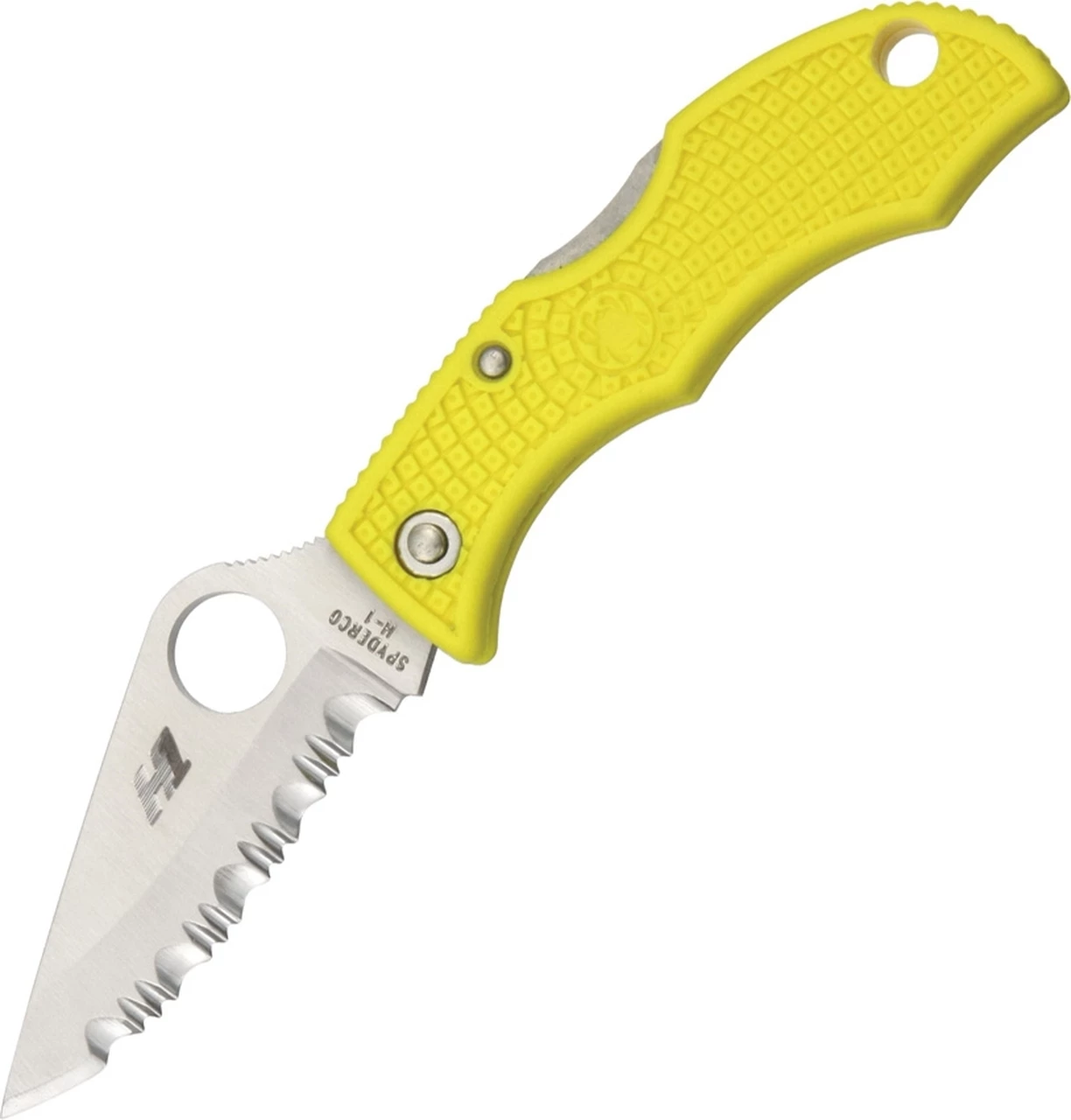 Spyderco Knives Spyderco Ladybug Salt, CLYLS3, Yellow FRN Handle, Serrated 1 Spyderco Knives Spyderco Ladybug Salt, CLYLS3, Yellow FRN Handle, Serrated