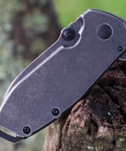 CRKT Squid Assisted Flipper 2493, 2.37" 8Cr14MoV Stainless Steel Black Stonewashed Plain Blade, Black Stainless Steel Handles -Buck Knives Sales CR2493.3 23926.1625675782