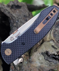 CRKT Avant 4620 Flipper Knife, 3.17" 8Cr14Mov Satin Drop Point Blade, Black Weaved Carbon Fiber Handles -Buck Knives Sales CR4620.3 79147.1625858115