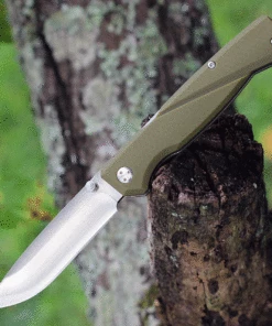 CRKT Kova 6434, 3.50" 8Cr13MoV Stainless Steel Satin Drop Point Blade, OD Green GRN Handles