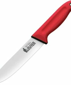 Cold Steel Tim Wells Scalper Slock Master CS-20VSTW, 6.5" 4116 SS Plain Blade, Red Long Kray-Ex Handle