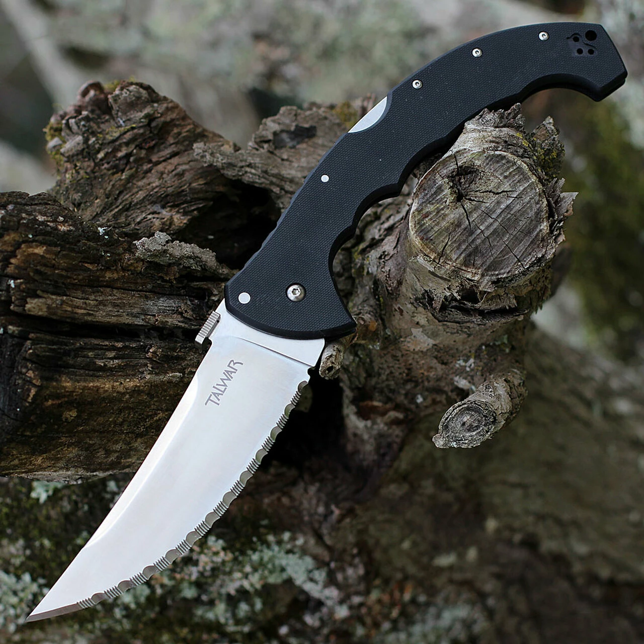 Cold Steel Talwar - Blk G10 (5.5" S35VN Serrated) 21TBXS 1 Cold Steel Talwar - Blk G10 (5.5" S35VN Serrated) 21TBXS