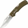 Cold Steel Double Safe Hunter CS23JC, 3.50" 8Cr13MoV Satin plain Blade, OD Green GFN Handles