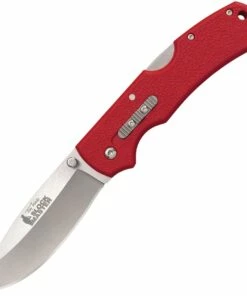 Cold Steel Slock Master CS23JK, 3.50" 8Cr13MoV Satin plain Blade, Red GFN Handles