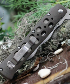 Cold Steel 4" Kris Ti-Lite Folding Knife 26SK4, 4" AUS-10A Satin Plain Blade, Flat Dark Earth Zytel Handle -Buck Knives Sales CS26SK4 57918.1617651460