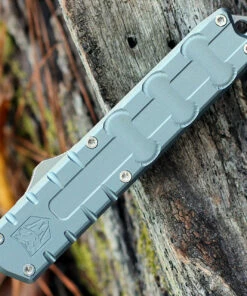 CobraTec Enforcer OTF Automatic - Grey Alum. (3.25" M390 Satin) CTEGRYM390DNS -Buck Knives Sales CTEGRYM390DNS 50370.1641316594