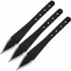 Condor Dismissal Throwing Knife Set of 3 , 7" Overall 1075HC Black Coated, Black Nylon Sheath