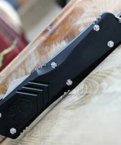 CobraTec Knives LBLKFS-XLDNS Large FS-X Black, 3.50" D2 Steel Drop Point Blade, Anodized Aviation Aluminum Handle -Buck Knives Sales CTKBLKFSX.1 95136.1621282162