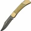 Damascus Blade Knife Damascus Blades Lockback - Natural Bone (3" Damascus) DM-1257BO