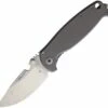 DPx Gear Hest 3.0 TI Decade DPHSF011, .15" M390 Stonewashed Plain Blade, Titanium Handle
