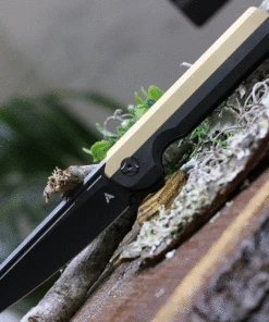 Arcform Darcform Slimfoot Folding - Blk Ti / Brass (3.5" M390 Blk Sheepsfoot) ARC-094