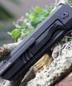 Arcform Darcform Slimfoot Folding - Blk Ti / Brass (3.5" M390 Blk Sheepsfoot) ARC-094 -Buck Knives Sales Darcform Slimfoot Brass.2 62130.1621363928