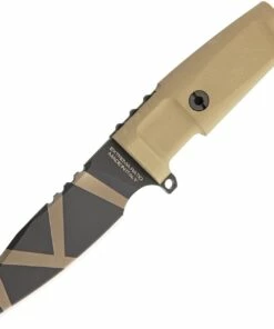 Extrema Ratio Task C Fixed Blade EX084TSKC, 4.2" N690 Desert Warfare Plain Blade, Tan Forprene Handle
