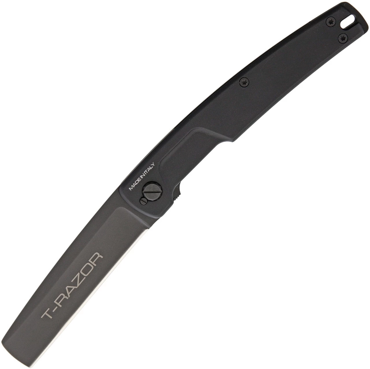 Extrema Ratio T-Razor Black, 3.75" N690 Black Cleaver Blade, Black Aluminum Handle 1 Extrema Ratio T-Razor Black, 3.75" N690 Black Cleaver Blade, Black Aluminum Handle