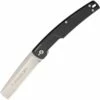 Extrema Ratio T-Razor Satin, 3.75" N690 Satin Cleaver Blade, Black Aluminum Handle