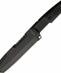Extrema Ratio Ontos Fixed Blade, 6.5" Bohler N690 Black Tanto Blade, Black Forprene Handle