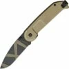 Extrema Ratio BF2 CD Desert Warfare Folding Knife EX135BF2, 3.5" N690 Black Plain Blade, Desert Warfare Aluminum Handle