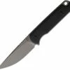 Ferrum Forge Knife Works The Lackey Fixed Blade FF0019CR, 2.8" 9Cr18MoV Stonewashed Blade, Black G-10 Handle, Kydex Belt Sheath