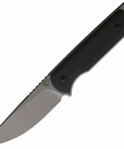 Ferrum Forge Knife Works The Lackey Fixed Blade FF0019CR, 2.8" 9Cr18MoV Stonewashed Blade, Black G-10 Handle, Kydex Belt Sheath