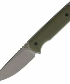 Ferrum Forge Knife Works Lackey Fixed Blade FF0029CR, 2.8" 9Cr18MoV Stonewashed Blade, OD Green G-10 Handle, Kydex Belt Sheath