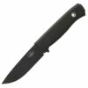 Fallkniven F1 Swedish Military, Laminated VG10 Black Teflon Coated, Full Cover Leather Sheath