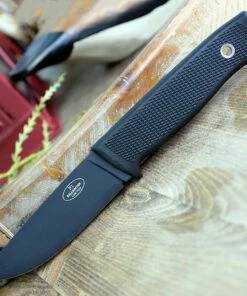 Fallkniven F1 Swedish Military, Laminated VG10 Black Teflon Coated Blade, Zytel Sheath