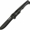 Gerber DoubleDown Folding Machete, 31-3001530N, 6.75" 420HC Black Recurve Blade, Black Handles