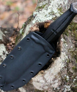 GiantMouse Ranae Fixed Blade Knife, 5.5" Stonewashed N690Co Double Edge Dagger, Black FRN Handle, Kydex Sheath -Buck Knives Sales GM RANAE.2 87885.1611778201