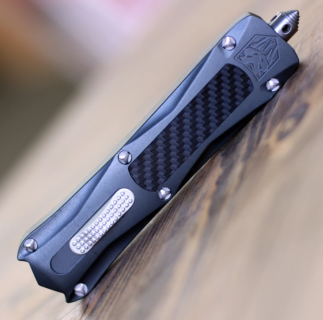 CobraTec Knives GYKCDS Gray King Cobra, 4" D2 Steel Drop Point Serrated Blade, Anodized Aviation Aluminum Handle 3 CobraTec Knives GYKCDS Gray King Cobra, 4" D2 Steel Drop Point Serrated Blade, Anodized Aviation Aluminum Handle - Image 3