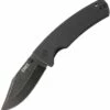 CRKT Gulf Linerlock CR2795, 4.079" 8Cr13MoV Plain Blade, Black G10 Handle