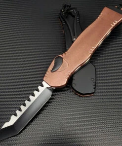 Heretic Knives Heretic Hydra V.2 OTF Automatic - Copper / Blk (3.6" Elmax Tanto) H006-10A-COPPER