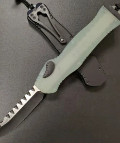 Heretic Knives Heretic Hydra V.2 OTF Automatic - Jade G-10 / Blk (3.6" Drop Point) H007-8A-JADE