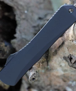 Heretic Knives Heretic Manticore S OTF Auto - Black Alum. (2.62" Elmax Bowie Battleworn) HO22B-5A -Buck Knives Sales H022B 5A.3 69046.1628880100