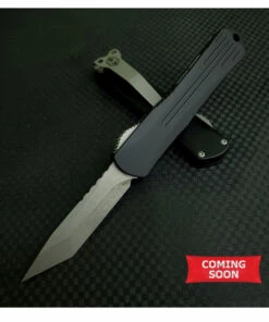 Heretic Knives Heretic Manticore S OTF Automatic - Blk Alum (2.6" Elmax BW Tanto) H023-5A