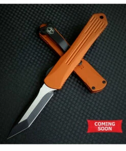 Heretic Knives Heretic Manticore S OTF Automatic - Orange Alum (2.6" Elmax Blk Tanto) H023-10A-ORG