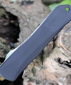 Heretic Knives Heretic Manticore E OTF Auto - Black Alum. and Jade G-10 (3.19" Elmax Two-Tone Bowie) H026B-10A-JADE -Buck Knives Sales H026B 10A Jade.3 95151.1625673559