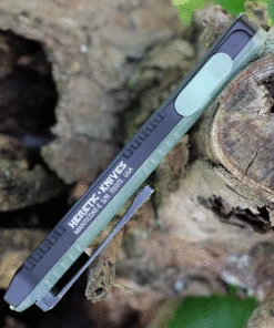 Heretic Knives Heretic Manticore E OTF Auto - Black Alum. and Jade G-10 (3.19" Elmax Black Tanto) H027-8A-JADE -Buck Knives Sales H027 8A JADE.2 45115.1625672721