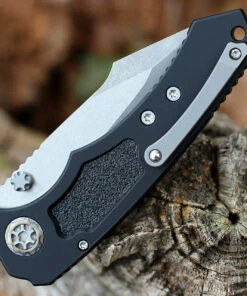 Heretic Knives Heretic Pariah Battleworn Automatic - Blk Alum. (3.77" Elmax Satin) H048-5A -Buck Knives Sales H048 5A.3 13202.1643139212