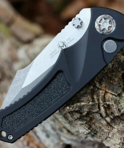 Heretic Knives Heretic Pariah Battleworn Automatic - Blk Alum. (3.77" Elmax Satin) H048-5A -Buck Knives Sales H048 5A.4 32812.1643139212