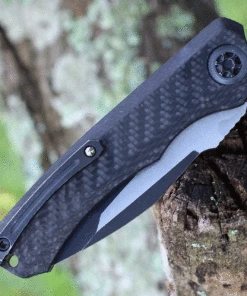 Heretic Knives Heretic Wraith V.2 Auto -Carbon Fiber and Jade (3.62" Elmax Battleworn Tanto) H100-8A-JADE -Buck Knives Sales H100 8A JADE.2 25014.1626804191