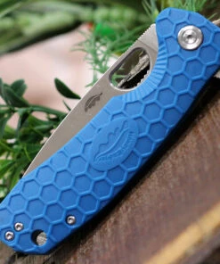 Honey Badger Knives Large Flipper HB1004, 3.63" 8Cr13MoV Satin Drop Point Plain Blade, Blue FRN Handle 5 Honey Badger Knives Large Flipper HB1004, 3.63" 8Cr13MoV Satin Drop Point Plain Blade, Blue FRN Handle -Buck Knives Sales HB1004.1 26100.1616615830