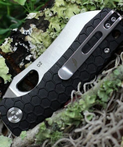 Honey Badger Knives Small D2 Wharncleaver Flipper HB1167, 2.75" D2 Wharncleaver Blade, Black FRN Handle -Buck Knives Sales HB1167.1 68234.1616685698