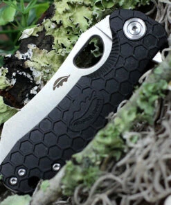 Honey Badger Knives Small D2 Wharncleaver Flipper HB1167, 2.75" D2 Wharncleaver Blade, Black FRN Handle -Buck Knives Sales HB1167 73835.1616685698