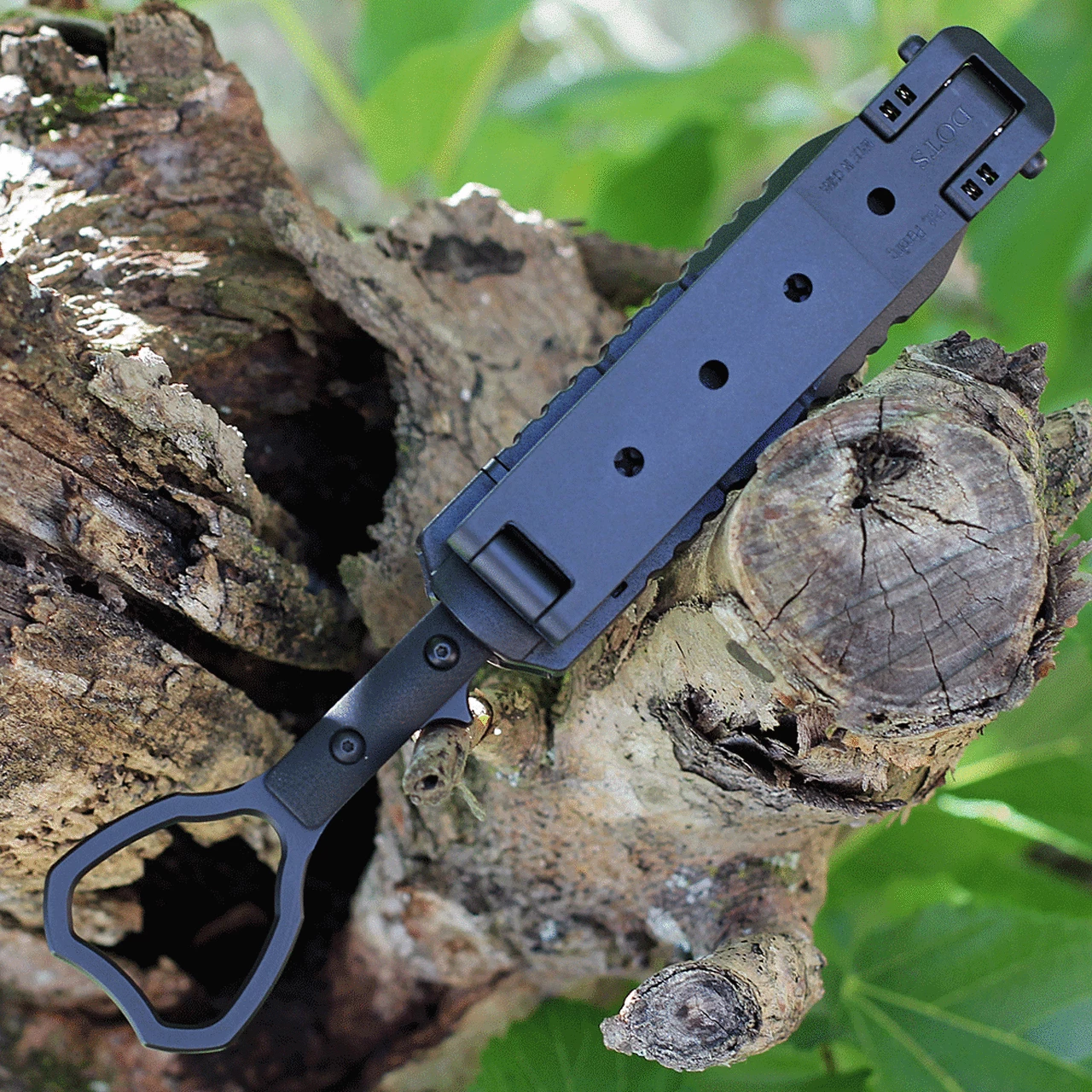 Halfbreed Blades Tuhon Raptor CCK-03, 3.94" Bohler K110 Black Teflon Blade, Black Contoured G-10 Handles 4 Halfbreed Blades Tuhon Raptor CCK-03, 3.94" Bohler K110 Black Teflon Blade, Black Contoured G-10 Handles - Image 4