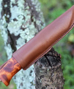 Helle Fjellkniven, Triple Laminated Stainless Steel, Curly Birch Handle -Buck Knives Sales HE4.2 45799.1637166566