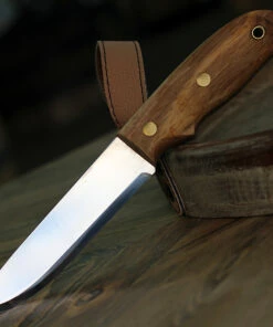 Helle Didi Galgalu 610, 5.2" Sandvik 12C27 SS Plain Blade, African Kiaat and Vaulcanfibre Handle