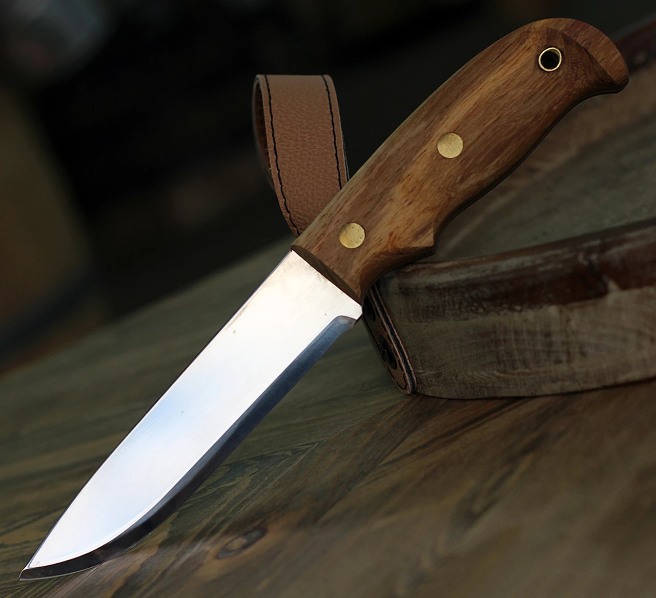 Helle Didi Galgalu 610, 5.2" Sandvik 12C27 SS Plain Blade, African Kiaat and Vaulcanfibre Handle 1 Helle Didi Galgalu 610, 5.2" Sandvik 12C27 SS Plain Blade, African Kiaat and Vaulcanfibre Handle