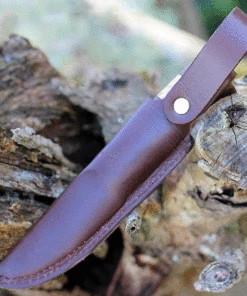 Helle Algonquin, Triple Laminated Stainless Steel, Darkened oak / Curly Birch / Leather Handles 7 Helle Algonquin, Triple Laminated Stainless Steel, Darkened oak / Curly Birch / Leather Handles -Buck Knives Sales HE78.3 95960.1637090069